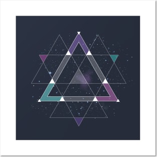 Geometric Space Graphic Posters and Art